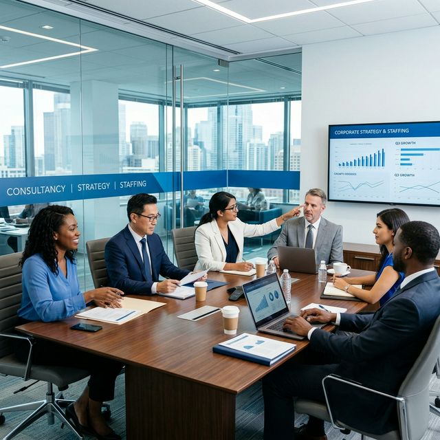 Strategic consulting meeting